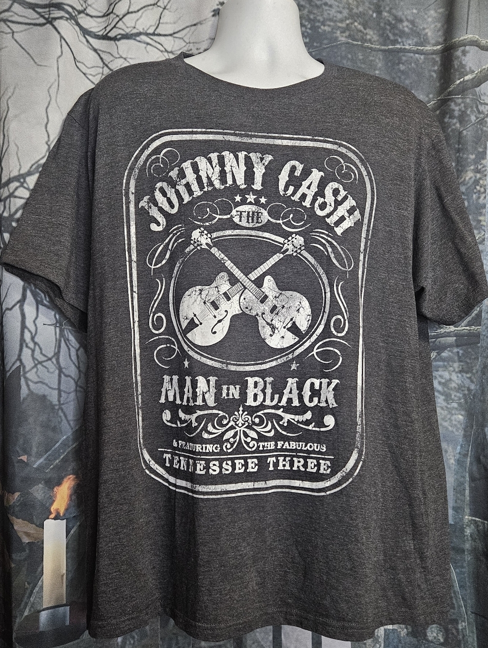 Johnny Cash Man in Black Graphic Tee